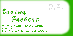 dorina pachert business card